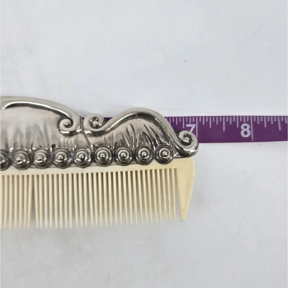 Vintage Art Deco Silver Plated Mirror & Comb Vanity International Silver Co
